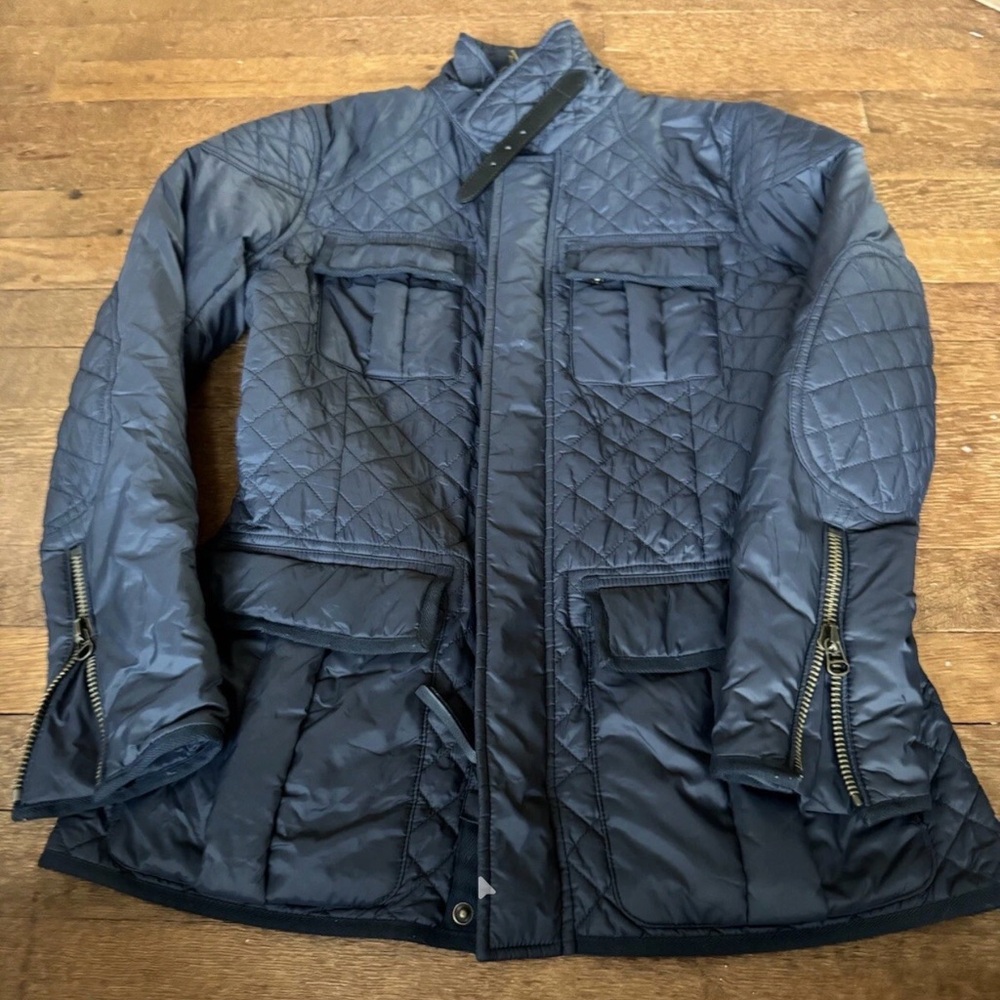 Quilted Women's Navy Jacket